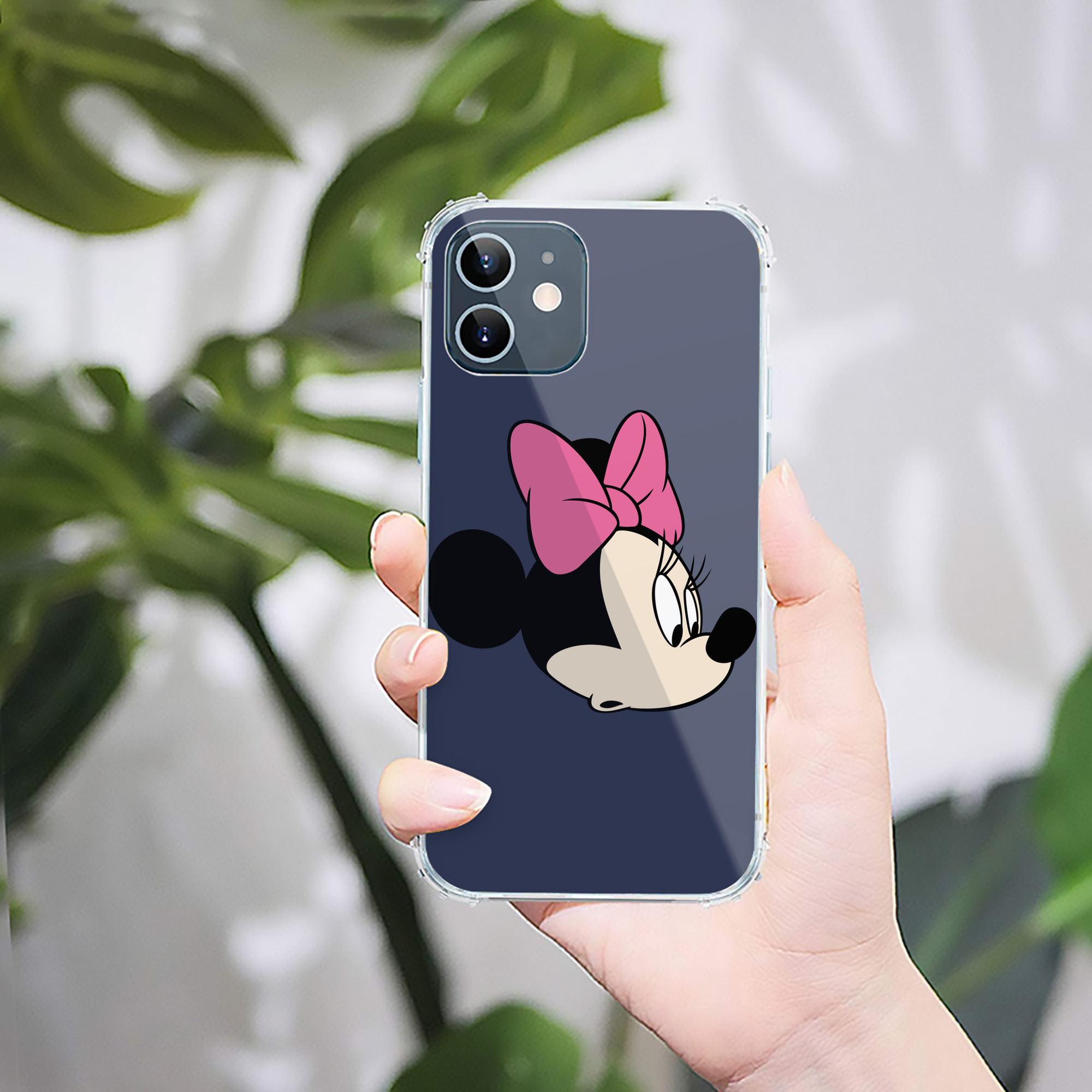 （画像用） ミッキーマウス Mickey Mouse 【iPhone 12シリーズ対応】透明スマホケース（クリアソフトケース）